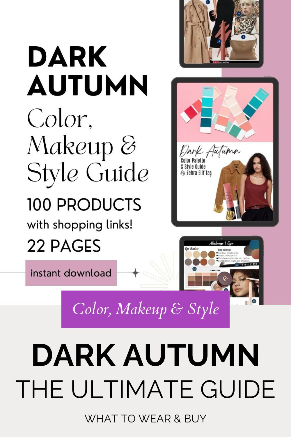 
Are you a Dark Autumn? Here is your ultimate Dark Autumn Color, Makeup and Style guide with 100 real products from accessible fashion brands like Sephora, H&M, Mango... 

 #LTKFindsUnder50 #LTKStyleTip #LTKBeauty