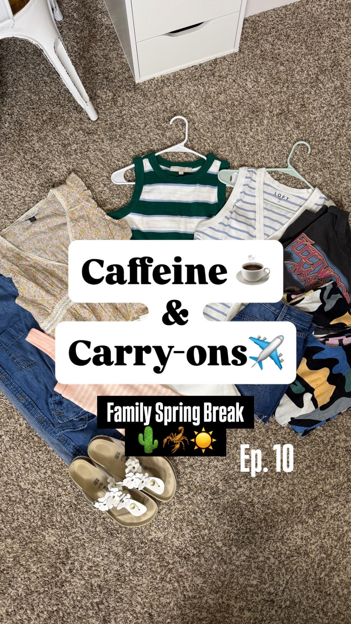caffeine☕️ & carry ons ✈️
ep. 10: family spring break in arizona ☀️🌵

this is your reminder you do NOT need an overpacked suitcase to have cute outfits all week.

here’s what i’m actually bringing for a real-life, busy, slightly chaotic family trip:
2 shorts
4 tops
2 swimsuits
1 dress (for easter sunday)
1 romper
1 easy outer layer
workout clothes

that’s it. that’s the capsule.

because this trip?
baseball game ⚾️
pool time 💦
shopping
zoo day + go carts
a little hiking
easter church
and all the family chaos in between🤡🤣

i’m not dressing for instagram…
i’m dressing for real life—and repeating outfits like a normal human. duh

comfortable, cute, easy, done.
if your suitcase usually looks like a “just in case” situation…
this is your sign to simplify it.

follow along for more real-life travel outfits + easy capsules that actually make sense for busy moms 🤍

#LTKTravel #LTKmomlife #LTKOver40
