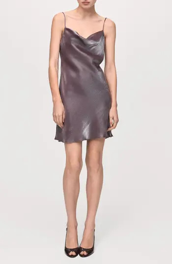 Cowl Neck Satin Mini Slipdress | Nordstrom