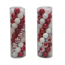 Assorted 50ct. Red & White Ball Ornaments by Ashland® | Michaels Stores