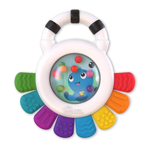 Baby Einstein Outstanding Opus The Octopus Sensory Rattle & Teether Multi-Use Toy, BPA Free & Chillable, 3 Months & up, Multicolored | Amazon (US)