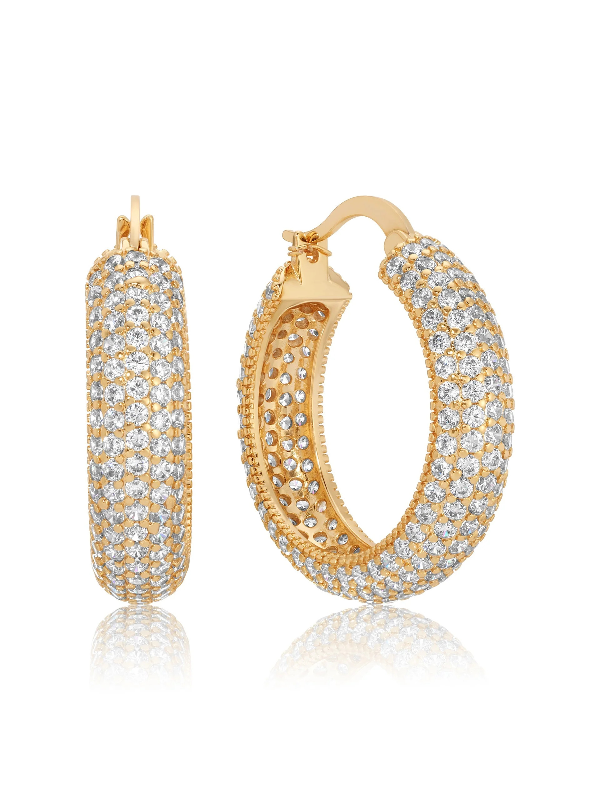 Sparkle Bits Mini Crystal Hoops | Ettika