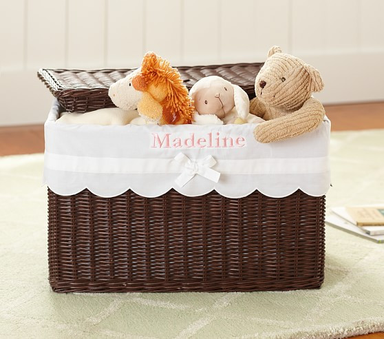 Sabrina Toy Chest & Scallop Liner | Pottery Barn Kids