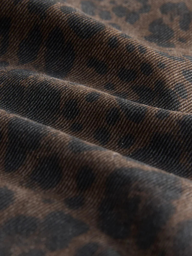 Leopard Print Wide Leg Jeans | Next EU