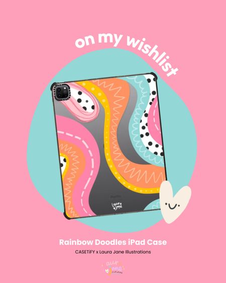 Dreaming in rainbows! 🌈✨ Adding this Rainbow Doodles iPad Impact Case from CASETiFY x Laura Jane Illustrations straight to my wishlist. It's the perfect pop of color for my tech setup! 🎨💻 #TechGoals #RainbowVibes #CASETiFYLove

#LTKhome #LTKGiftGuide #LTKeurope