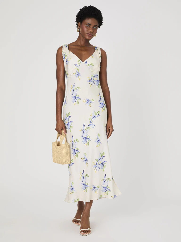 Vivian Ennis Satin Midaxi Dress | French Connection (US)