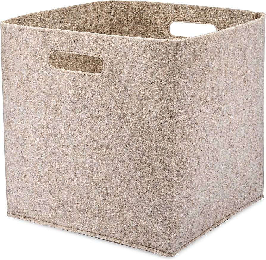 Parker Baby Felt Foldable Storage Cube - 11 Inch Nursery Cubby Bin for Cube Organizer, Closet Org... | Amazon (US)