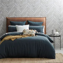 G_OLSEN_White Textures_Slate Blue | Bed Bath N' Table