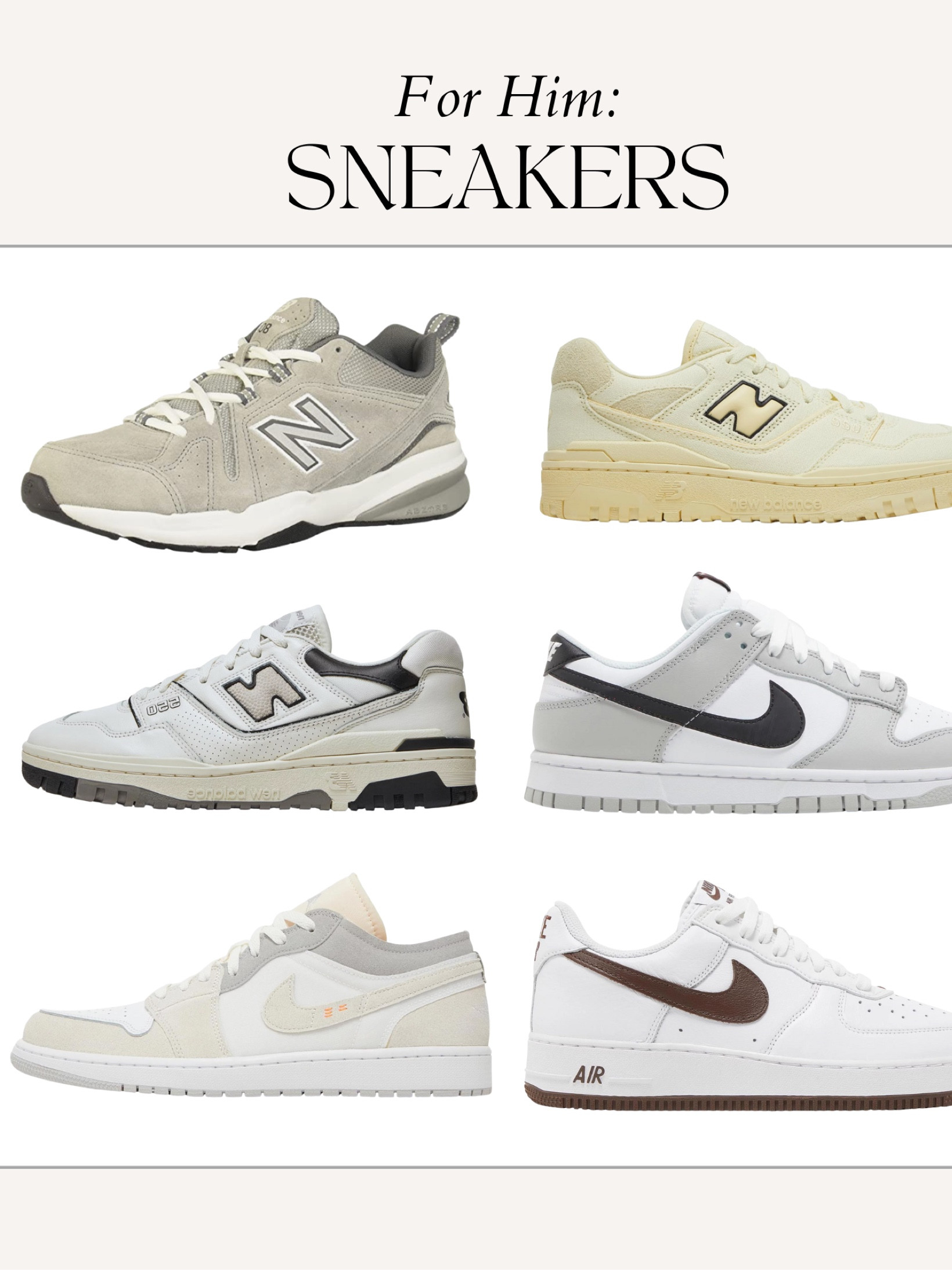 Sneakers 👟 

mens, ltkmens, mens shirts, mens jacket, outfit for him, guys outfits, guys shirts, gift guide for him, guys pants, guys shoes, mens shoes, mens outfit idea, looks for him, mens gift guide, gift guide for him, sneakers 

Follow my shop @brayleafisher on the @shop.LTK app to shop this post and get my exclusive app-only content!

#liketkit #LTKSeasonal #LTKshoecrush #LTKmens
@shop.ltk
https://liketk.it/3R3yW

#LTKSeasonal #LTKshoecrush #LTKmens