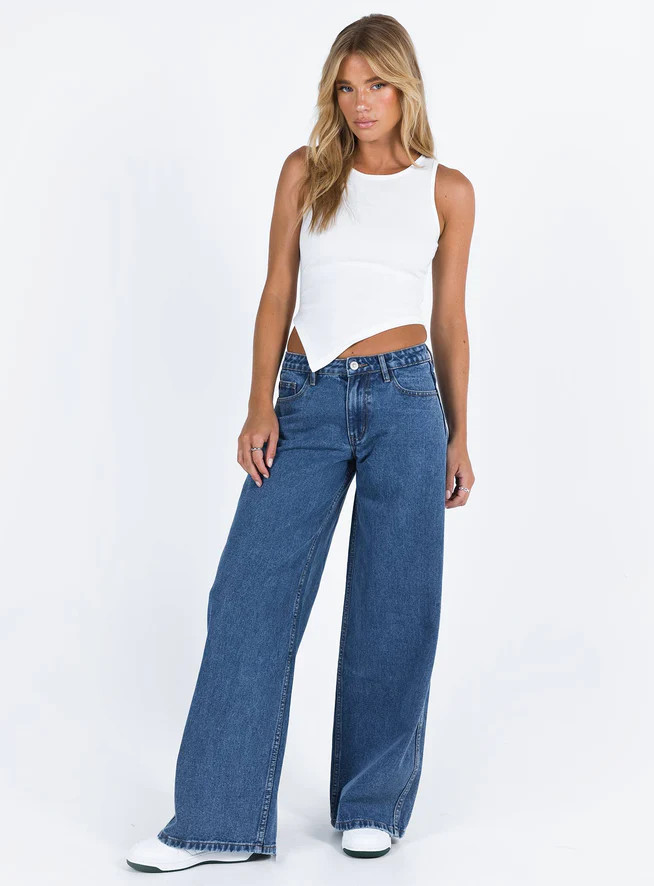 Ramos Low Rise Jeans Denim | Princess Polly US