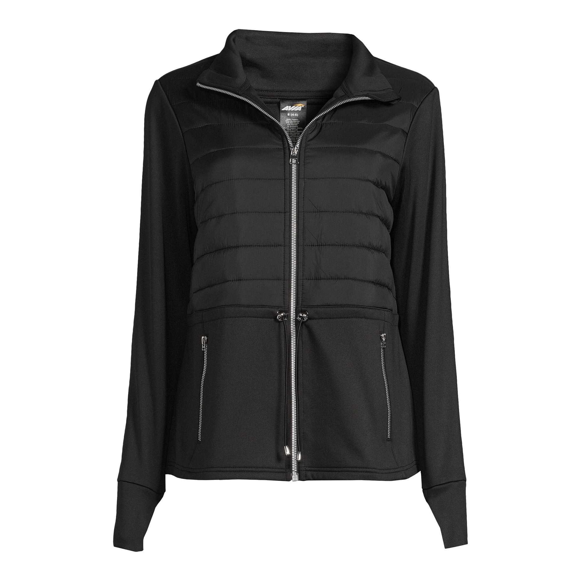 Avia Women's Mixed Media Jacket, Sizes XS-XXXL | Walmart (US)