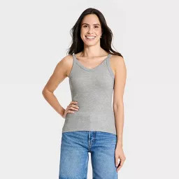 Women's Vintage Cami Tank Top - Universal Thread\u2122 Heather Gray S | Target