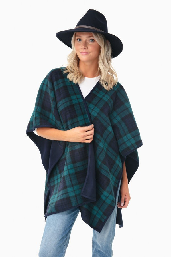 Blackwatch Plaid Surrey Poncho | Tuckernuck