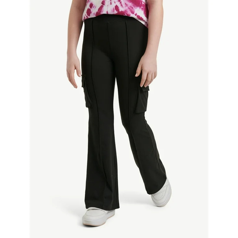 Justice Girls Cargo Flare Pants, Sizes XS-XLP | Walmart (US)