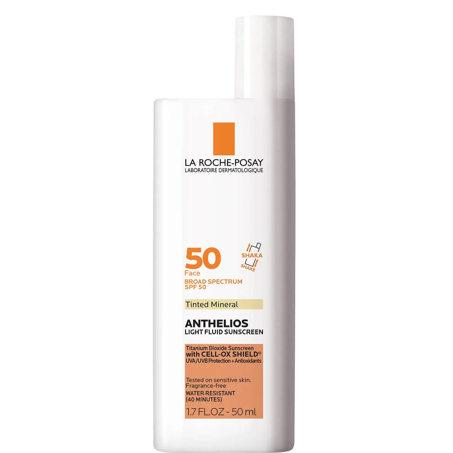 La Roche-Posay Anthelios 50 Mineral Sunscreen Tinted for Face, Ultra-Light Fluid SPF 50 with Anti... | Dermstore (US)