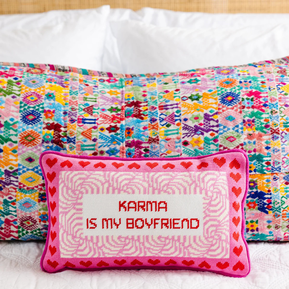 Furbish Studio - Karma Needlepoint Pillow | Furbish Studio