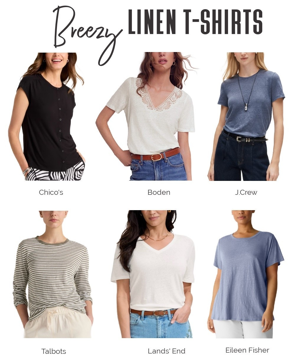 A t-shirt is always a travel wardrobe win! But if you're heading somewhere hot, linen is your best friend. Check out these breezy linen t-shirts to add to your summer wardrobe.

Hot Weather Wardrobe | Hot Weather Outfits | Travel Summer Outfit | Linen Fashion | Summer Top | Vacation Outfit

#LTKsummer #LTKtravel #LTKeurope