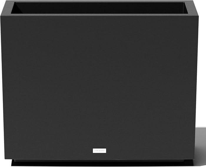 Veradek - Serie Block Maceta de pl\u00e1stico Span - Maceta alta y rectangular para interior o ex... | Amazon (US)