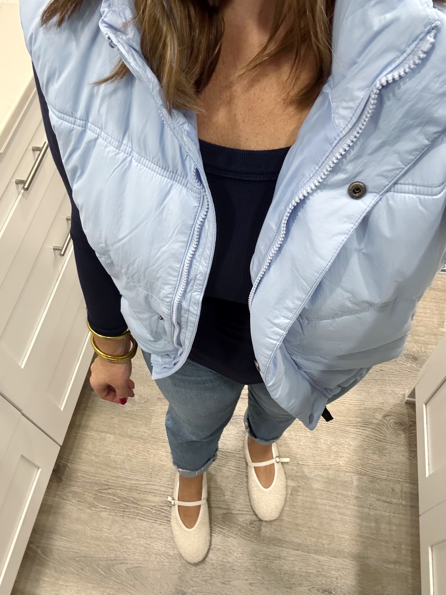 OOTD- love this blue vest, it’s so comfy! Perfect for winter 💙

#LTKootd #LTKMidsize #LTKmomlife