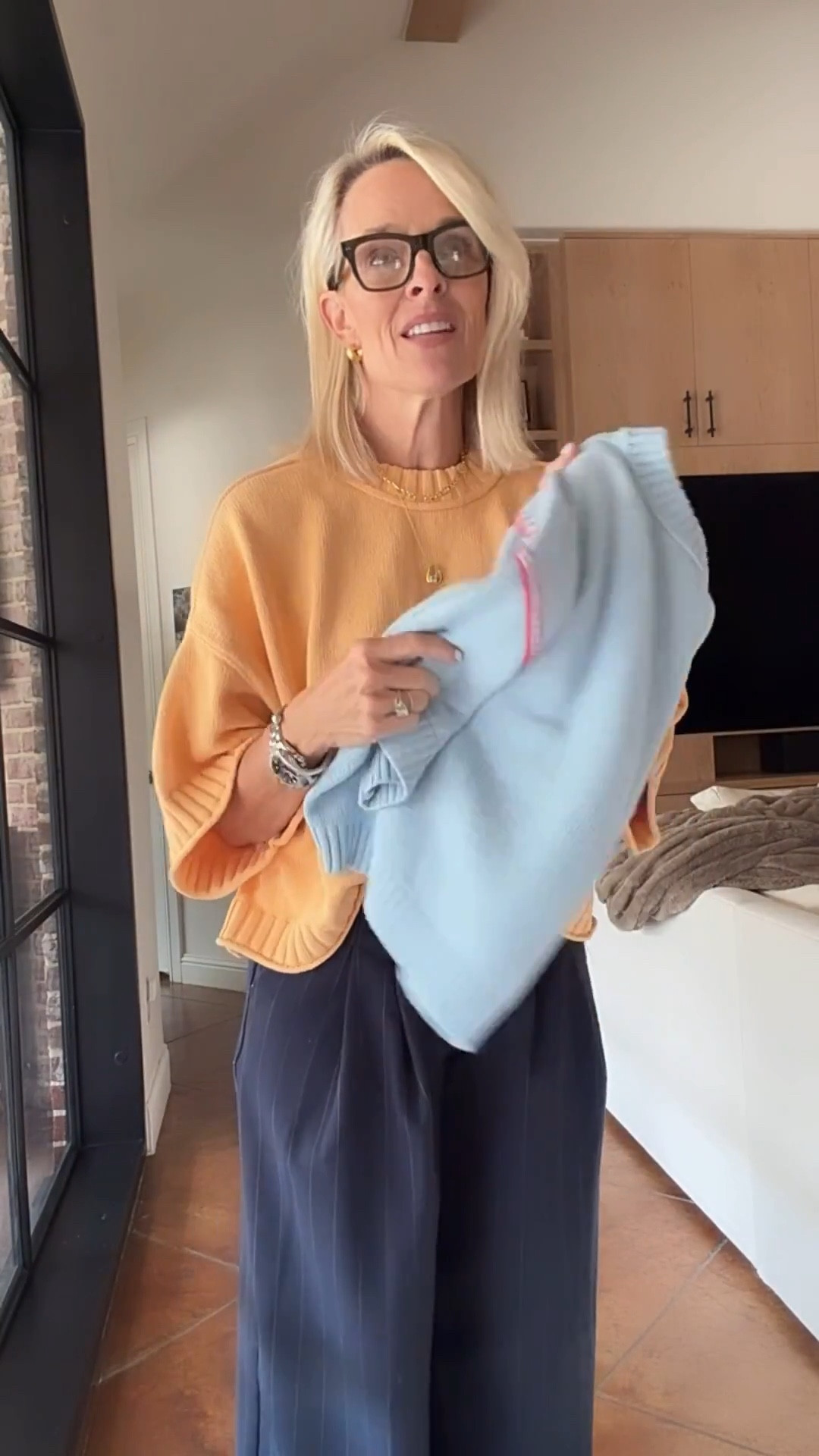 Love this sweater so much I now have in a few colors 

Fit tts

Goes with everything!! And these trousers are SO GREAT! Love wearing sneakers with them, but still looks elevated 

Use code CINDY20 now through March 9

@Anthropologie ￼

#LTKSaleAlert #LTKOver40 #LTKWorkwear