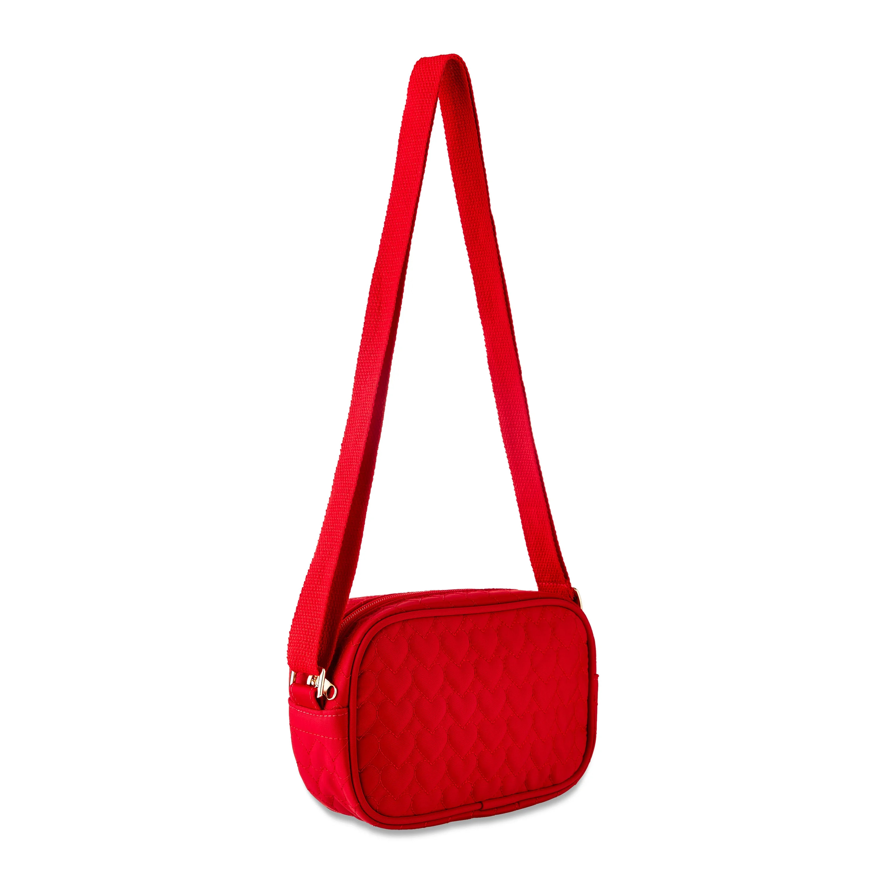 Valentine's Day Red Crossbody Bag, Zipper Closure, by Way To Celebrate | Walmart (US)