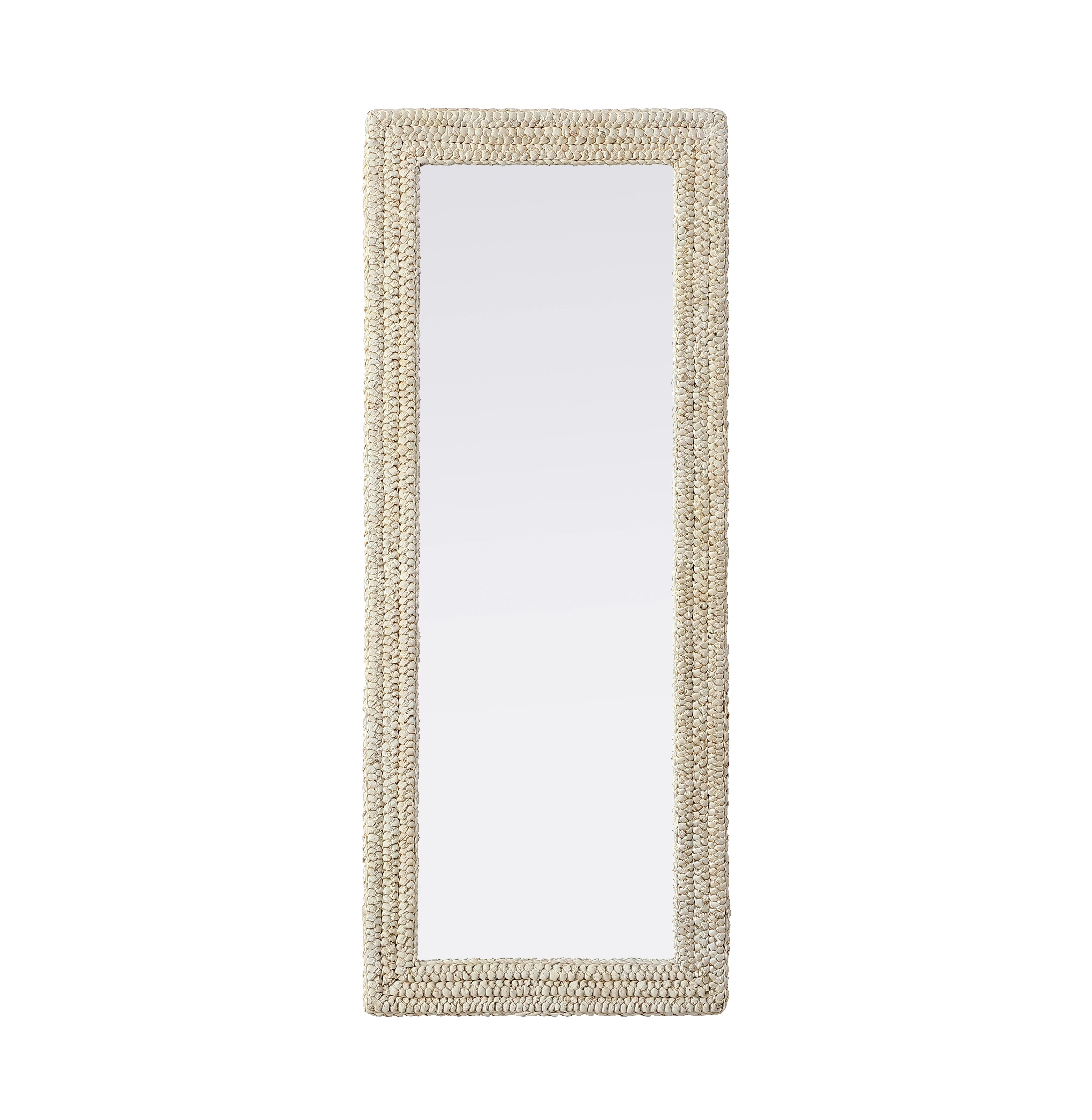 Elegant Lighting Cornhusk Mirror in Linen White | Wayfair | Wayfair North America