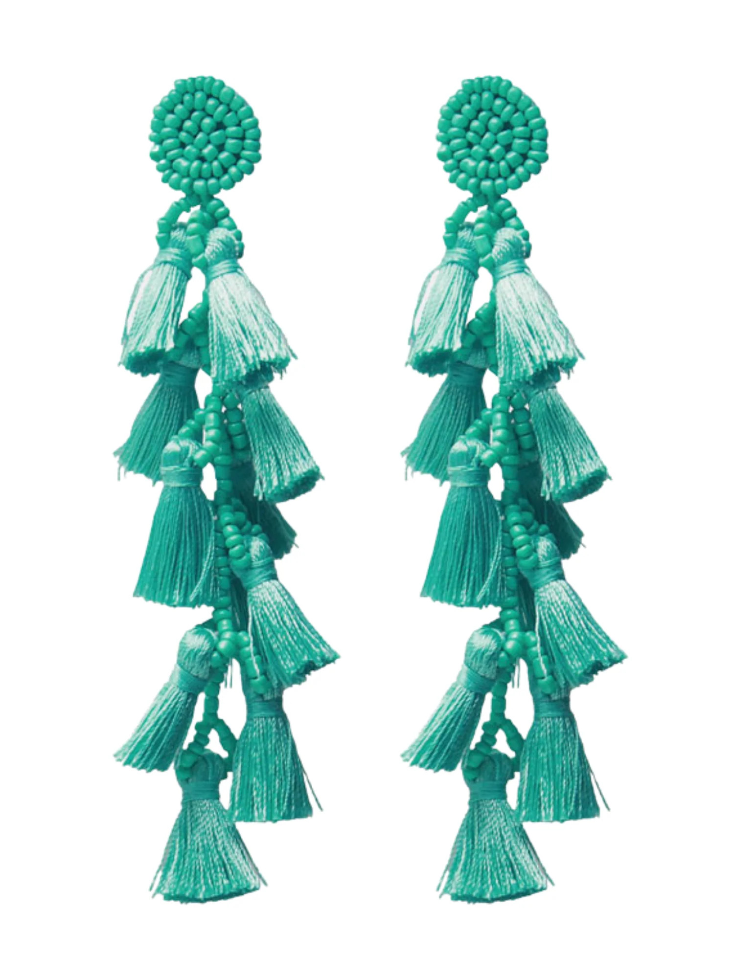 'Karolina' Beaded Tassel Drop Earrings (6 Colors) | Goodnight Macaroon