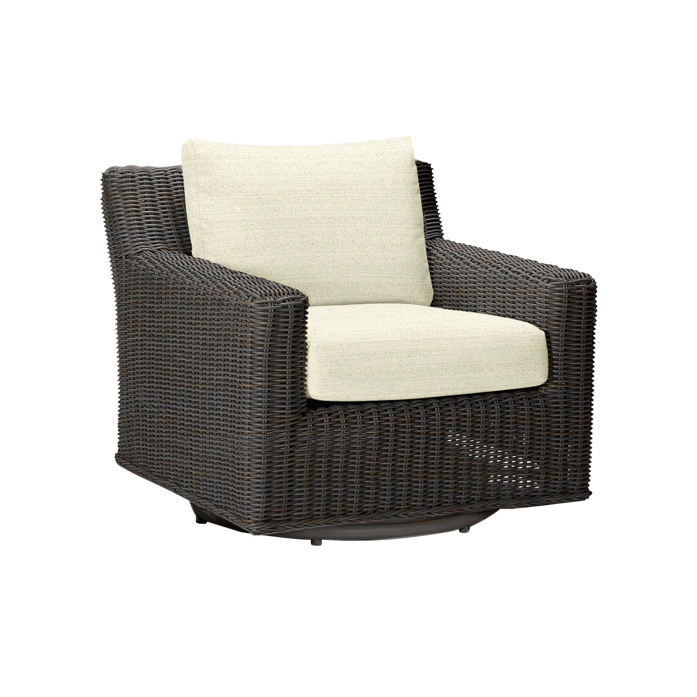 Rustic Outdoor Swivel Lounge Chair | Wayfair North America