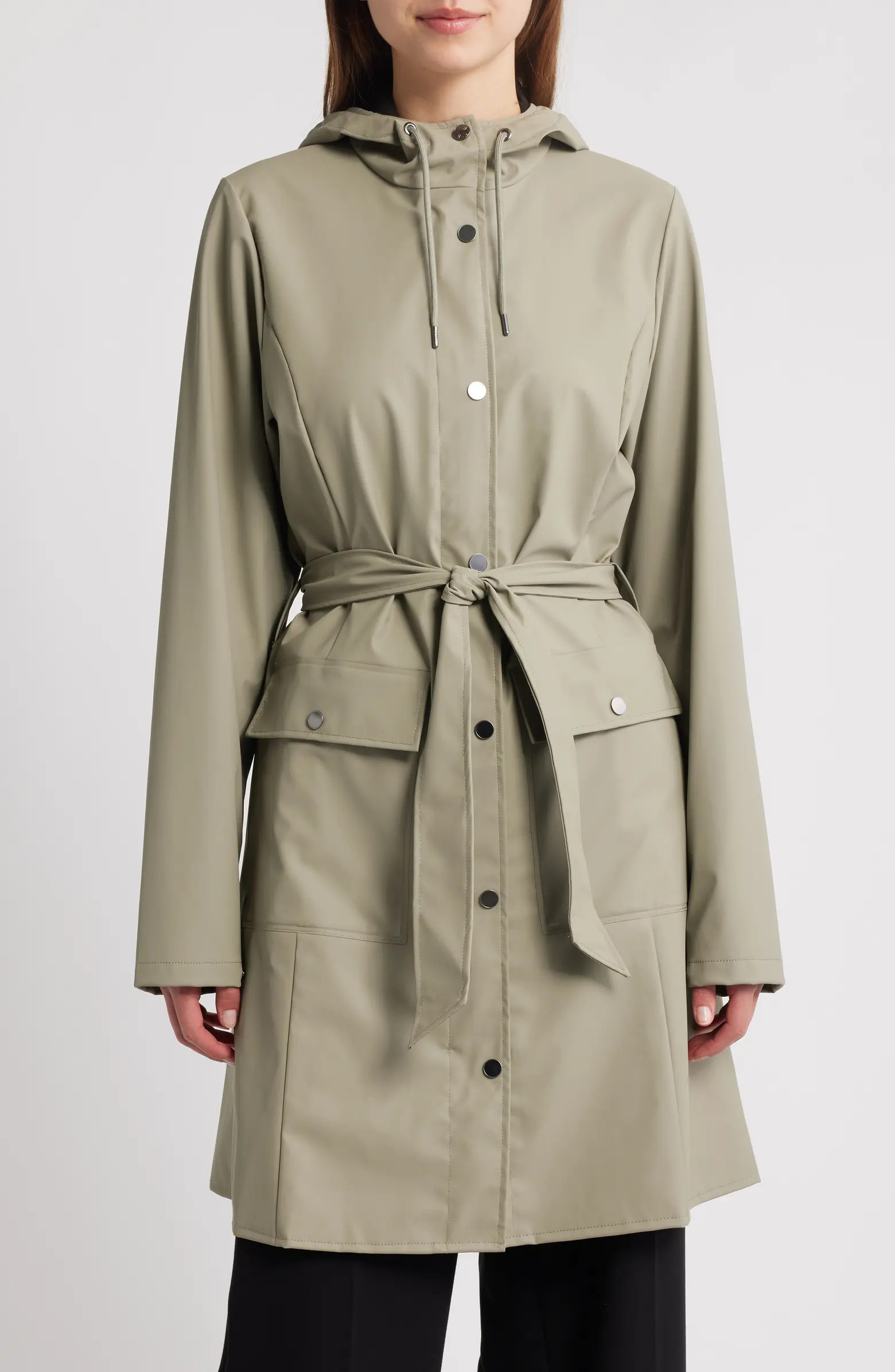 Curve Waterproof Belted Jacket | Nordstrom