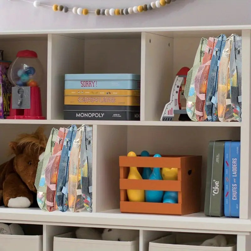 5pcs Colored Mesh Zipper Bag, Double Layer Nylon Storage Bag, For Puzzle Building Block Toy Stora... | Temu Affiliate Program