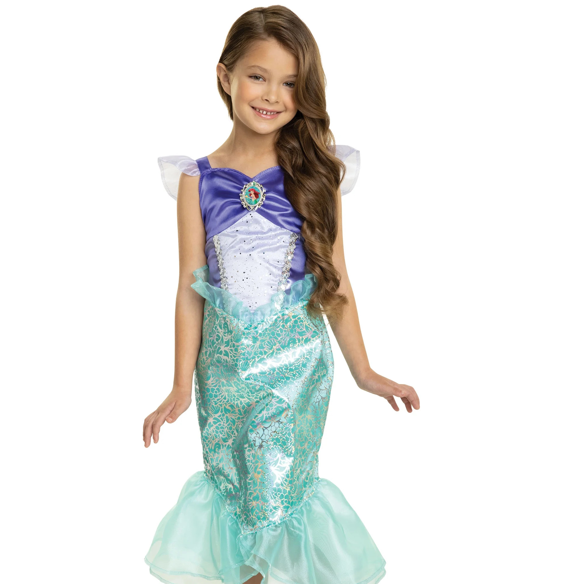 Disney The Little Mermaid Ariel Green Mermaid Play Dress Outfit Female Child Size 4 to 6x | Walmart (US)