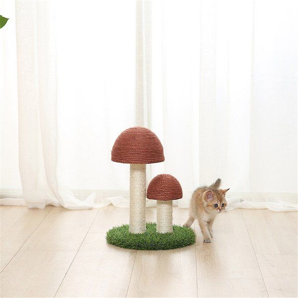 LOVELY CAVES 14.2-in Mushoom Cat Scratching Post - Chewy.com | Chewy.com