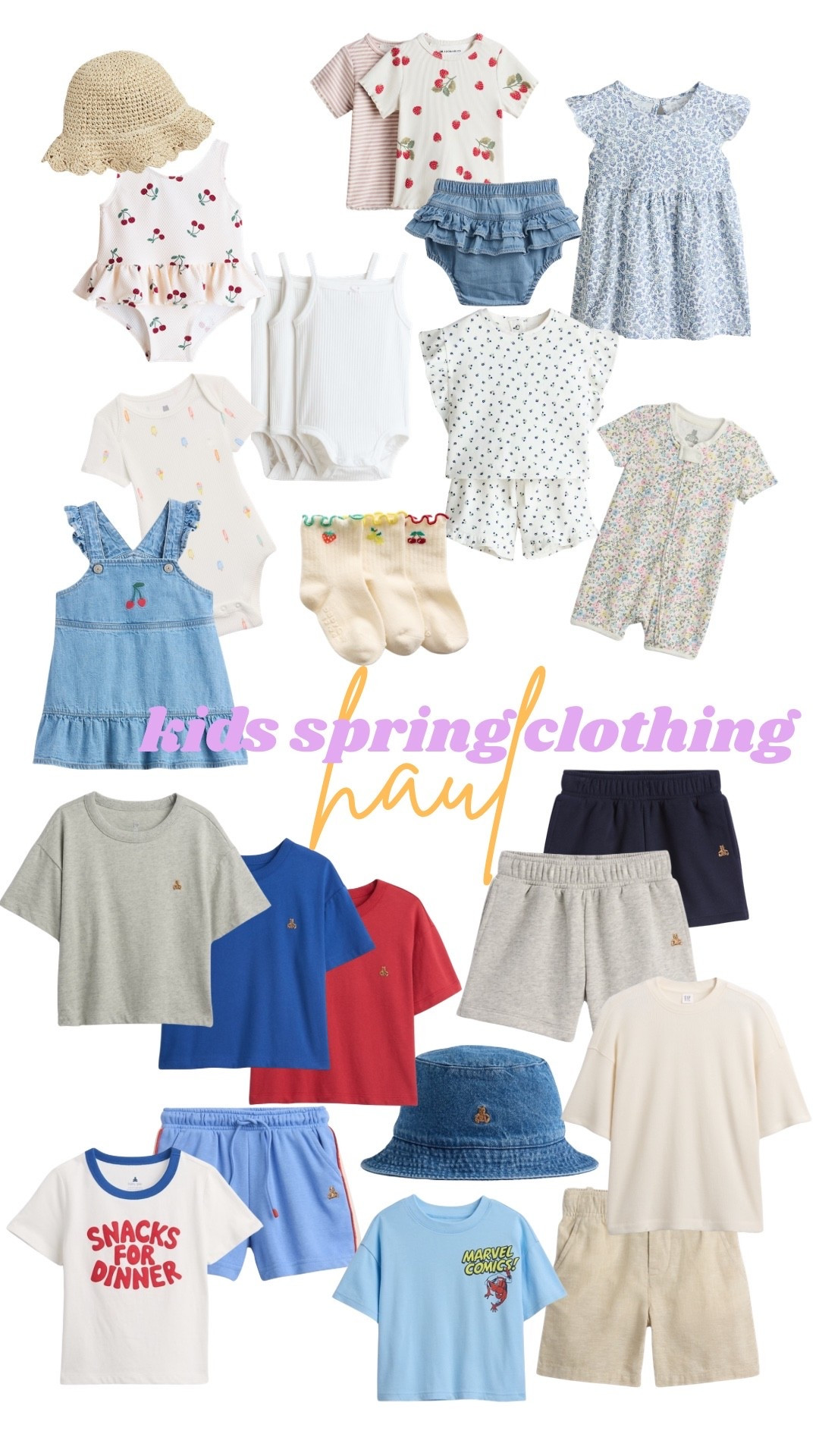 Toddler boy and baby girl spring clothing haul!! All from gap or H&M! Gap is 40% off right now :)

#LTKBaby #LTKKids #LTKSaleAlert
