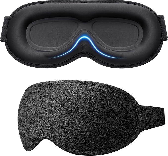 Gritin 100% Blackout Sleep Eye Mask for Women Men, Zero Eye Pressure Sleeping Mask - Ergonomic De... | Amazon (US)