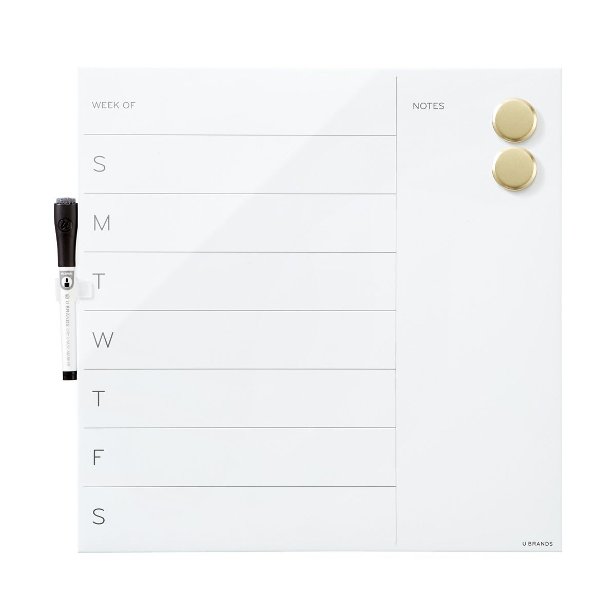 Weekly Dry Erase Board | The Container Store