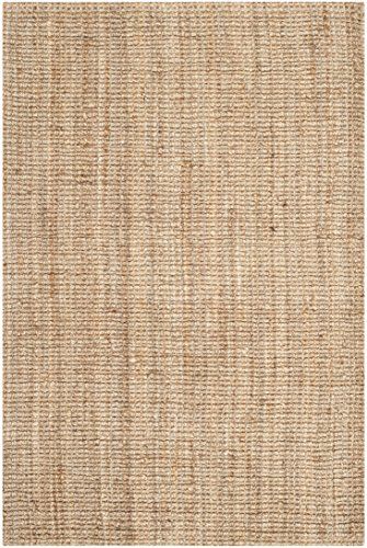 Safavieh Natural Fiber Collection NF447A Hand Woven Natural Jute Area Rug, 4 feet by 6 feet (4' x 6' | Amazon (US)