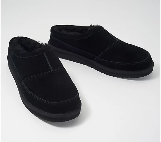 Koolaburra by UGG Men's Suede Slippers - Graisen | QVC