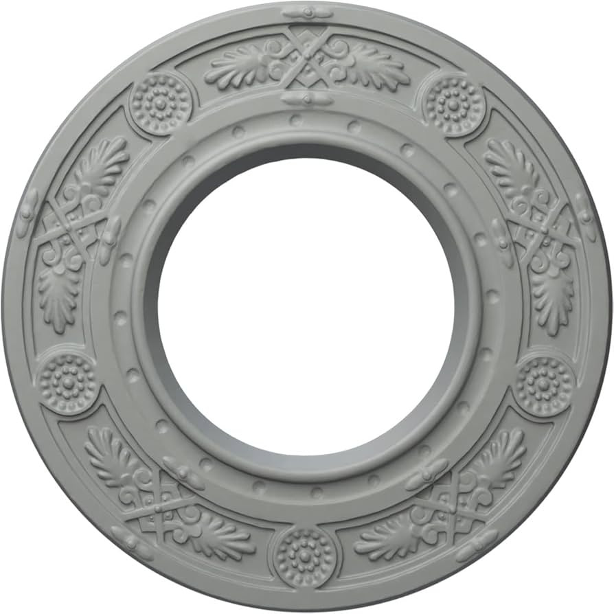 Ekena Millwork CM08DN Daniela Ceiling Medallion, 8"OD x 3 7/8"ID x 1/2"P, Primed | Amazon (US)