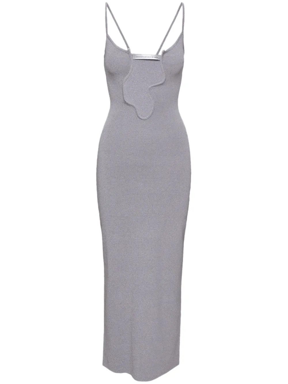 Christopher Esber Salacia plunge maxi dress - Grey | Farfetch Global