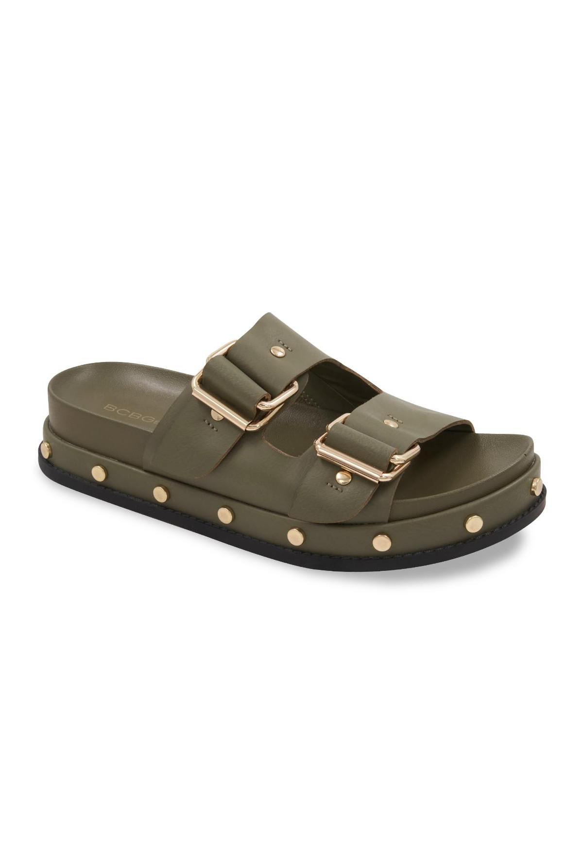 BCBGeneration Women's Bamba Footbed Slip-On Sandals - Burnt Olive | Macy's