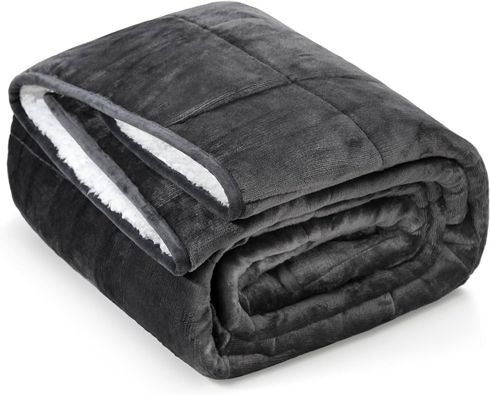 Aircliff Weighted Blanket 20 lbs 60x80 inches, Sherpa Fleece Throw Blanket for Winter, Fuzzy Fluf... | Amazon (US)