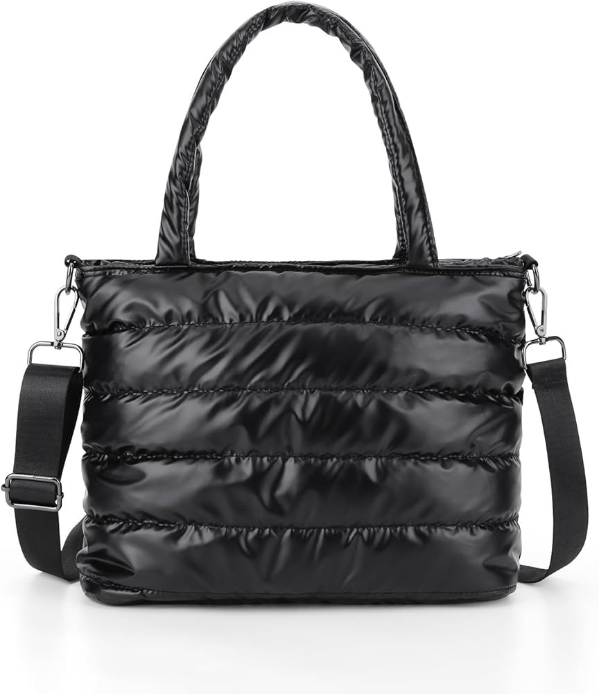 YFGBCX Puffer Tote Bag for Women Quilted Puffy Handbag Lightweight Winter Down Cotton Padded Shou... | Amazon (US)