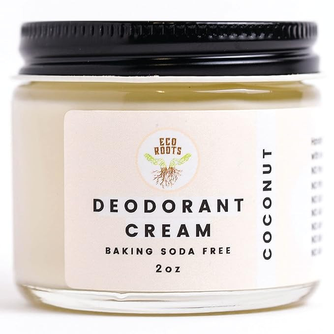 ECO ROOTS Natural Deodorant for Women & Men | Organic Deodorant Cream Non Aluminum | Baking Soda ... | Amazon (US)