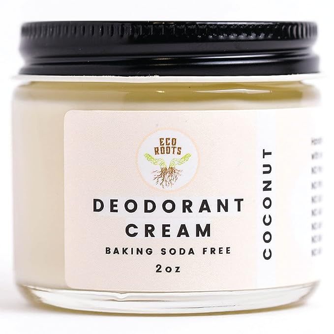 ECO ROOTS Natural Deodorant for Women & Men | Organic Deodorant Cream Non Aluminum | Baking Soda ... | Amazon (US)