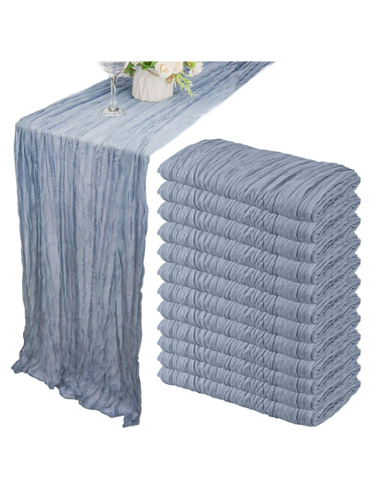 12 Pack 10Ft Cheesecloth Table Runner 35x120 Inch Boho Gauze Table Runner Cheese Cloth Long Table... | SHEIN