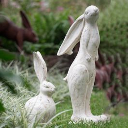 TALL Standing Long Ear Bunny Figurine | Antique Farm House