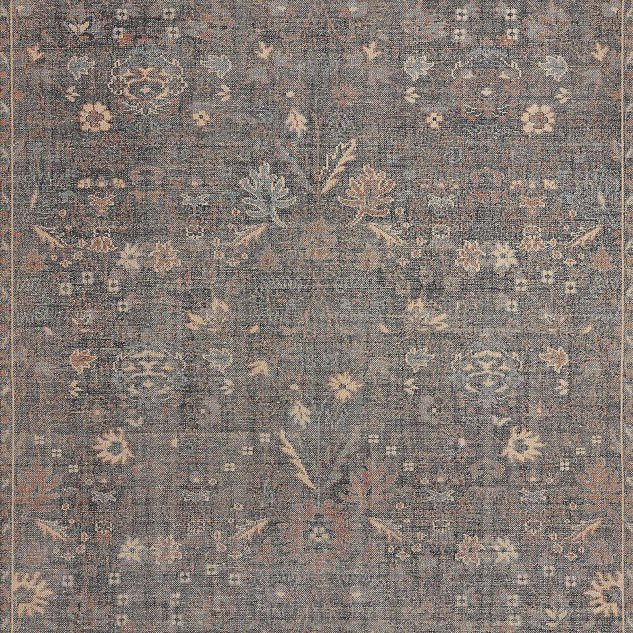 Tavira Performance Traditional Blue Handknotted Area Rug 9'x12' | Crate & Barrel | Crate & Barrel