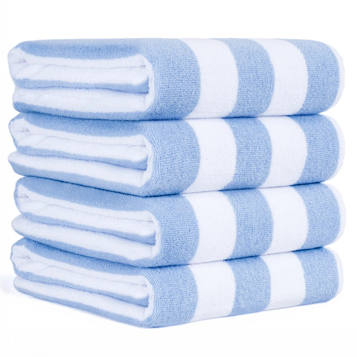 Devontia Cabana Striped Beach Towels, 30x60 inch 4 Piece Oversize Pool Towels (Set of 4) | Wayfair North America