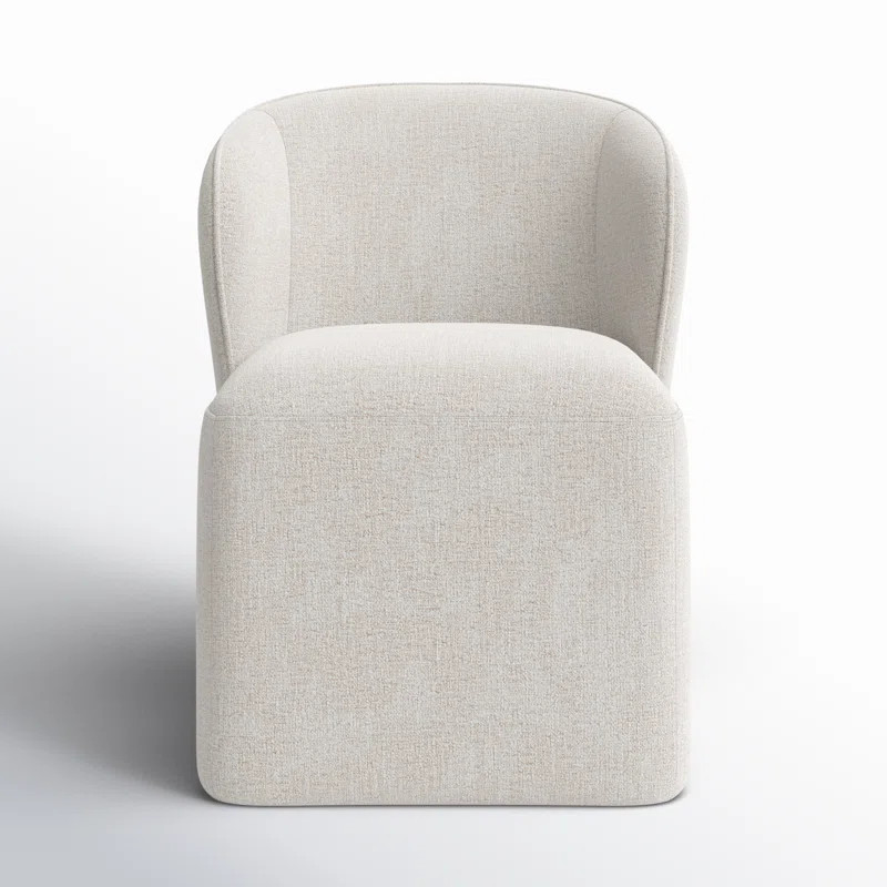 Niha Upholstered Dining Chair with Casters | Wayfair North America