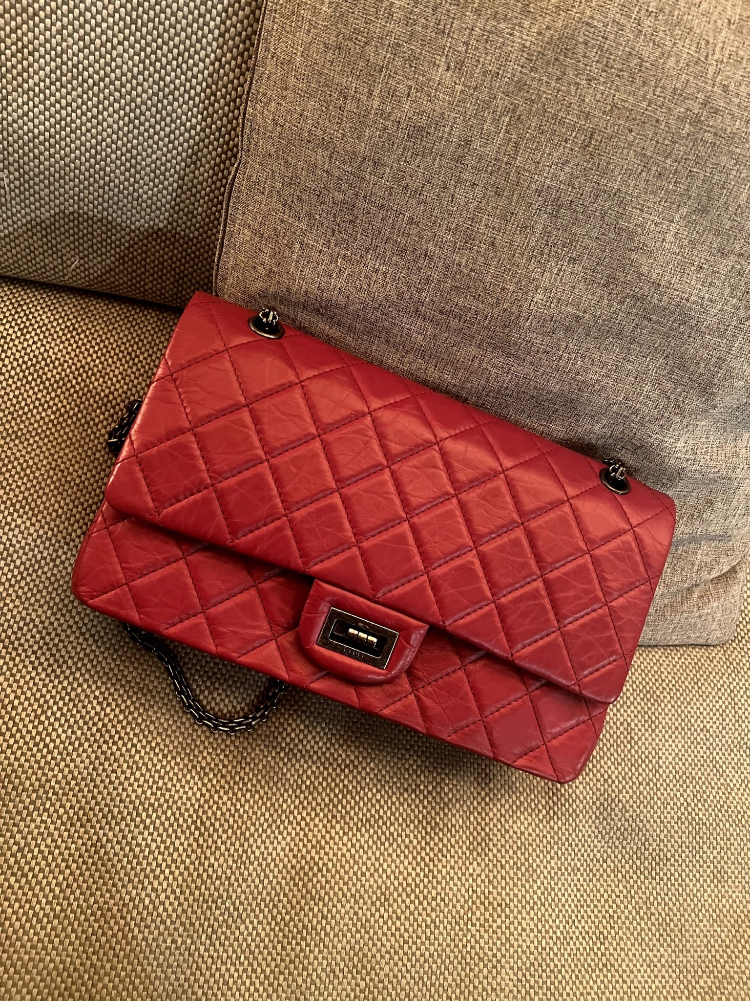 Red, quilted, and classic 🤍 Chanel Reissue 2.55 

#LTKItBag